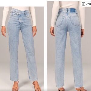 Abercrombie & Fitch Light Blue Straight Leg Jeans